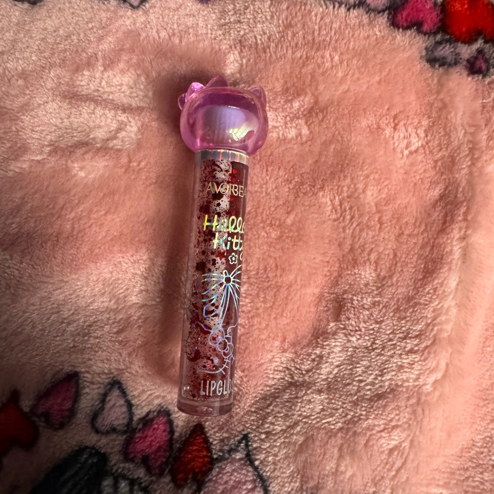 Hello Kitty Glitter Lip Gloss - Pink Sparkle